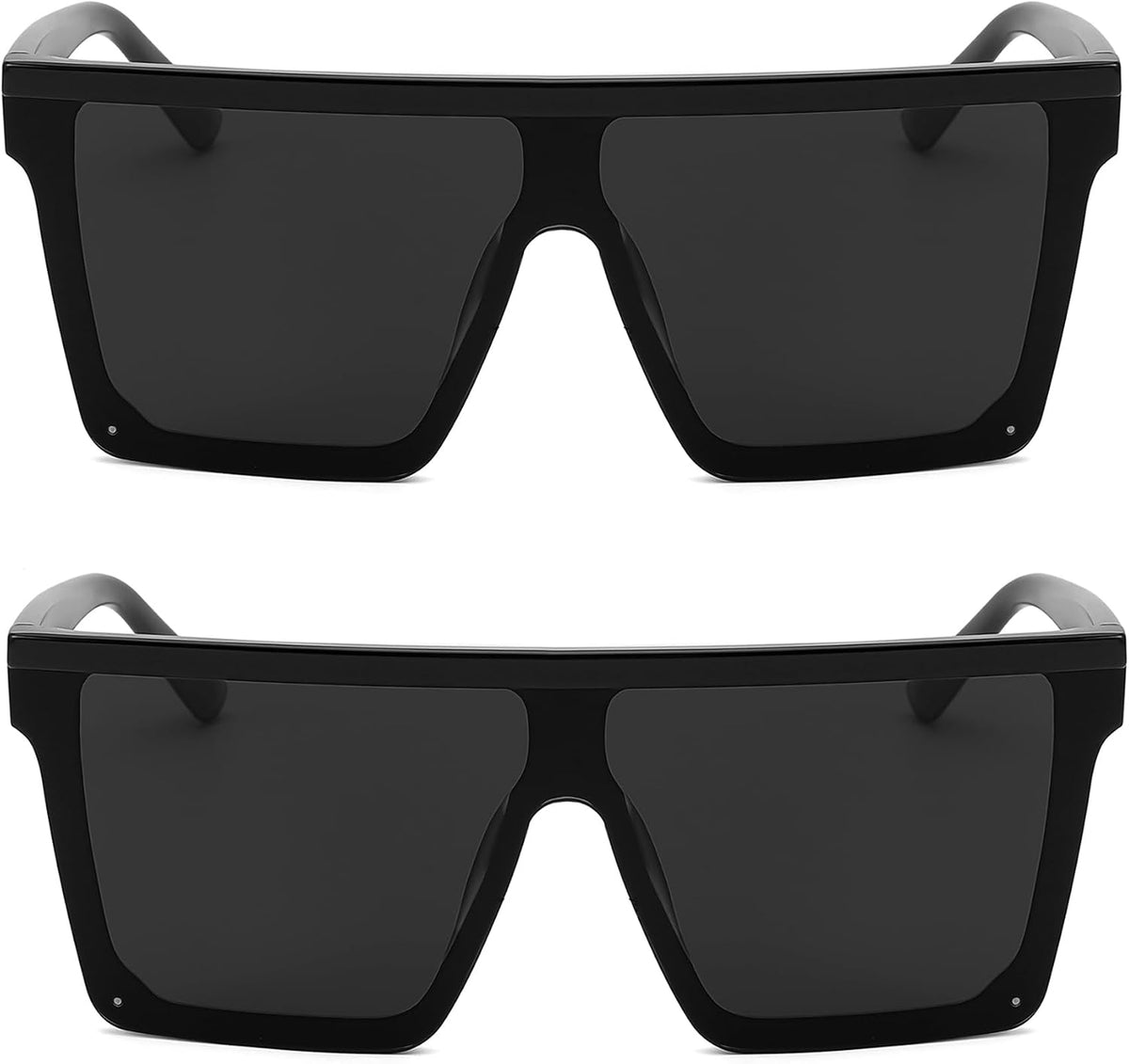 ÉÌƷͼƬ 78 | B09H6XXSDN | FEISEDY Oversized Sunglasses Mens Womens Flat Top Square Trendy Visor Shades UV400 B2470