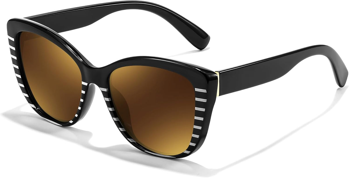 ÉÌƷͼƬ 19 | B07M9V125F | FEISEDY Polarized Vintage Sunglasses American Womens Square Jackie O Cat Eye Sunglasses B2451
