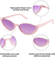 ÉÌƷͼƬ 28 | B09P86RSS8 | FEISEDY Fashion Small Cat Eye Sunglasses for Women Retro Trendy Cool Sun Glasses B2864