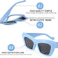 商品图片 39 | B09TFBWQ5G | FEISEDY Retro Square Cat Eye Sunglasses Jelly Colored Women Men 90s B2902