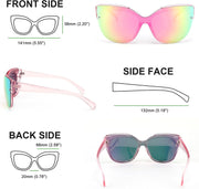 ÉÌƷͼƬ 6 | B09LTWN7GK | FEISEDY Cat Eye Sunglasses Polarized for Women Men£¬Rimless Mirrored Sunglasses, Oversized, Trendy Retro Sun Glasses B2796