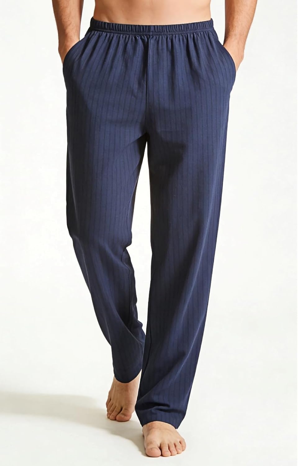 商品图片 2 | B0GC3444V1 | Mens Pajama Pants, Ultra-Thin Lightweight Plaid Cotton Lounge Loose Comfortable Sleepwear Casual Wearable Home Pants(L-XXL)