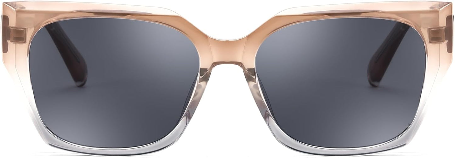 商品图片 9 | B0CWH35L5W | FEISEDY Square Fashion Sunglasses for Men Women Trendy Chunky Rectangle Sun Glasses Designer Style Shades B0107