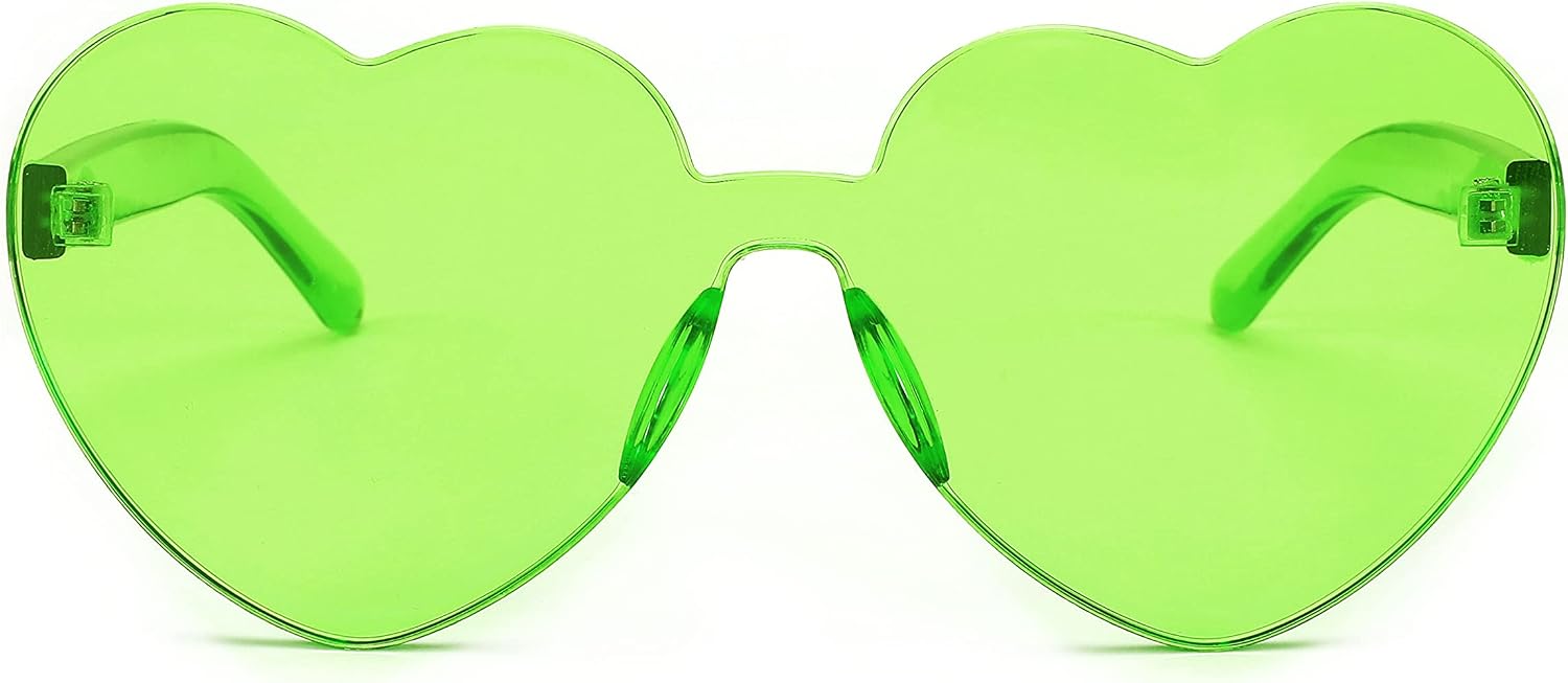 商品图片 48 | B07BLKHDRH | FEISEDY Thick Heart Sunglasses Rimless Heart Shaped Sun Glasses Women Fashion Love Glasses B2419
