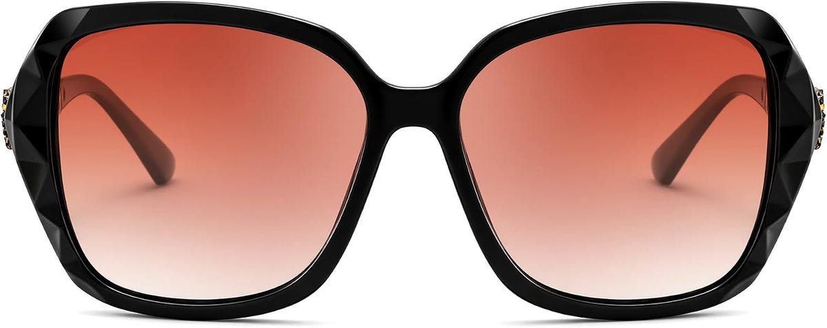 商品图片 60 | B079GT4RXH | FEISEDY Polarized Women Square Sunglasses Sparkling Composite Shiny Frame B2289
