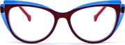 ÉÌƷͼƬ 3 | B0CGNLZQFZ | FEISEDY Women Cateye Blue Light Blocking Glasses Fake Nerd Clear Computer Eyewear TR Fashion Frame B0040
