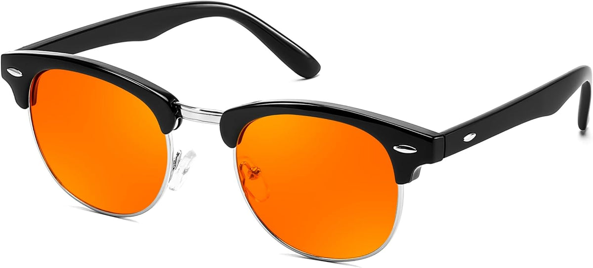 ÉÌƷͼƬ 48 | B0FQ5DRDJG | FEISEDY Orange Blue Light Blocking Glasses for Woman Men Amber Lenses Computer Gaming Glasses for Better Sleep