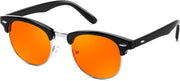 ÉÌƷͼƬ 48 | B0FQ5DRDJG | FEISEDY Orange Blue Light Blocking Glasses for Woman Men Amber Lenses Computer Gaming Glasses for Better Sleep