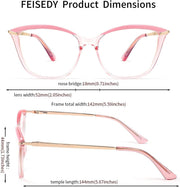 ÉÌƷͼƬ 11 | B096LSK611 | FEISEDY Blue Light Blocking Glasses Computer Glasses Women Men Cateye TR90 Frame B2772