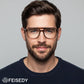 商品图片 21 | B0FWXP3HKW | FEISEDY Fashion Aviator Blue Light Reading Glasses for Woman Men B0318 | Square Pilot Computer Glasses, Anti Eyestrain Glare Readers