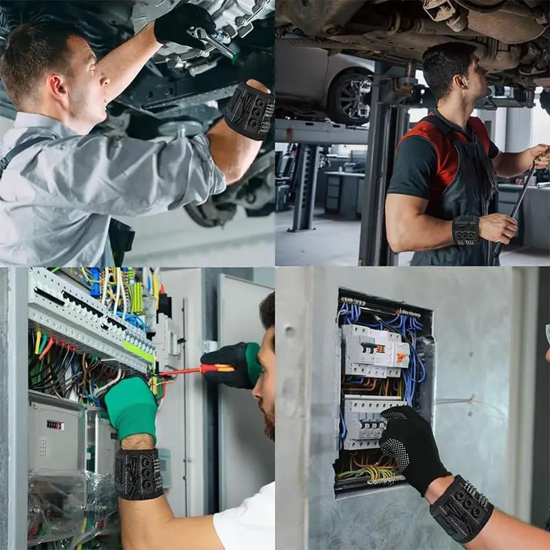 商品图片 3 | B0F4W99W69 | Magnetic Wristband for Holding Screws, Nails and Drill Bits for Dad, Husband, Grandpa, Handyman