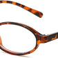 Tortoise / 47 Millimeters | B0GV3HHH7M | FEISEDY Y2K Retro Oval Nerd Blue Light Glasses for Women B0258