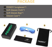 ÉÌƷͼƬ 37 | B0B1V45SXC | FEISEDY Y2K Futuristic Sunglasses Women Men Rimless One Piece Miorred B2927