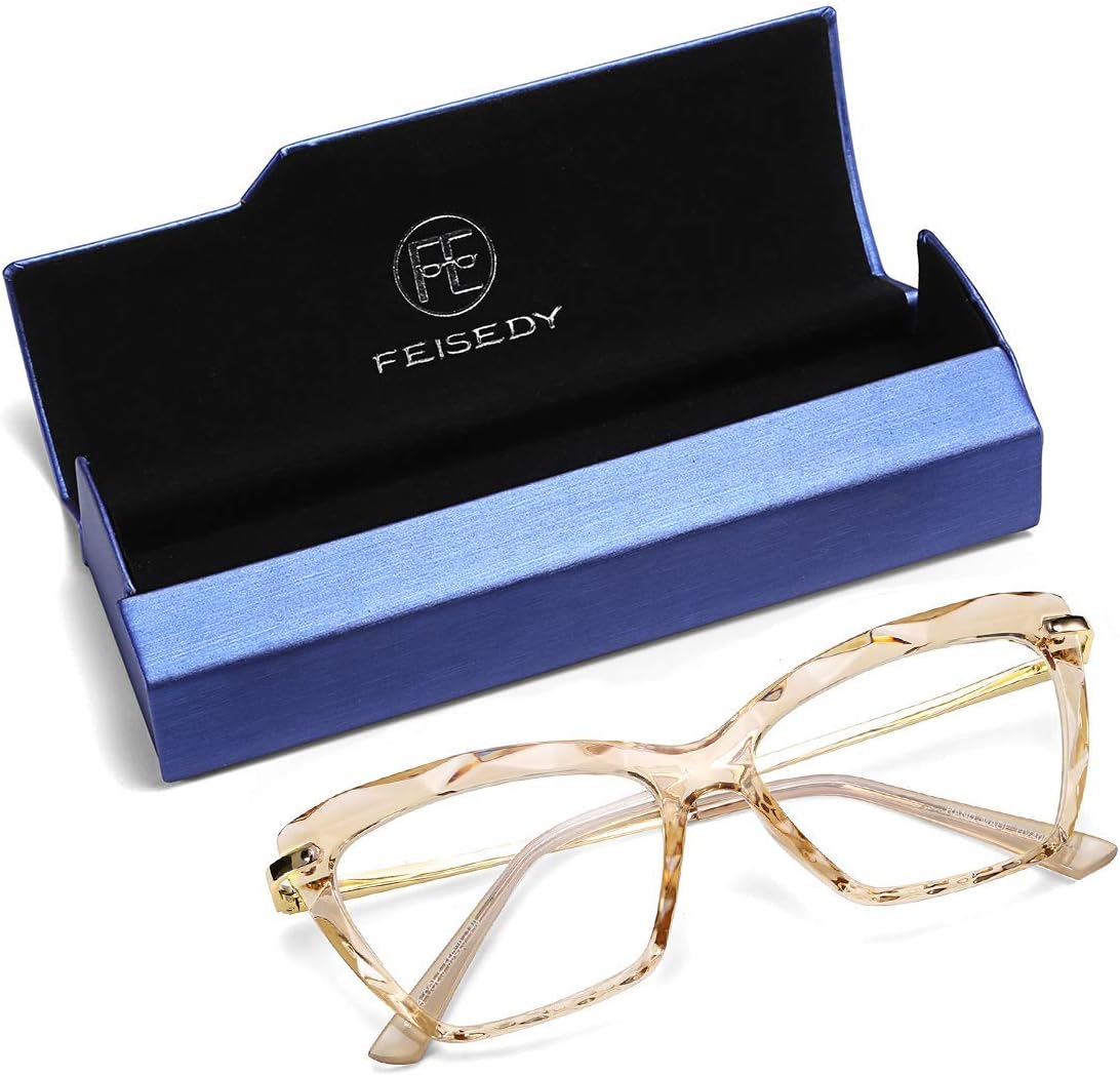 商品图片 26 | B07FR6SSY6 | FEISEDY Cat Eye Glasses Frame Clear Lenses Lightweight Eyewear for Women B2440