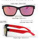 商品图片 6 | B09DPRG862 | FEISEDY Kids Sunglasses UV400 Protection Polarized Lenses Boys Girls Age 3-9 TPEE Rubber Square Flexible Shades B2806