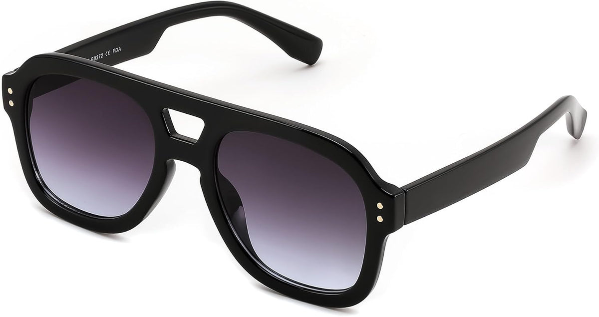 ÉÌƷͼƬ 88 | B09KV1MSHN | FEISEDY Aviator Sunglasses For Women Men Square Chunky Trendy Eyewear B2846