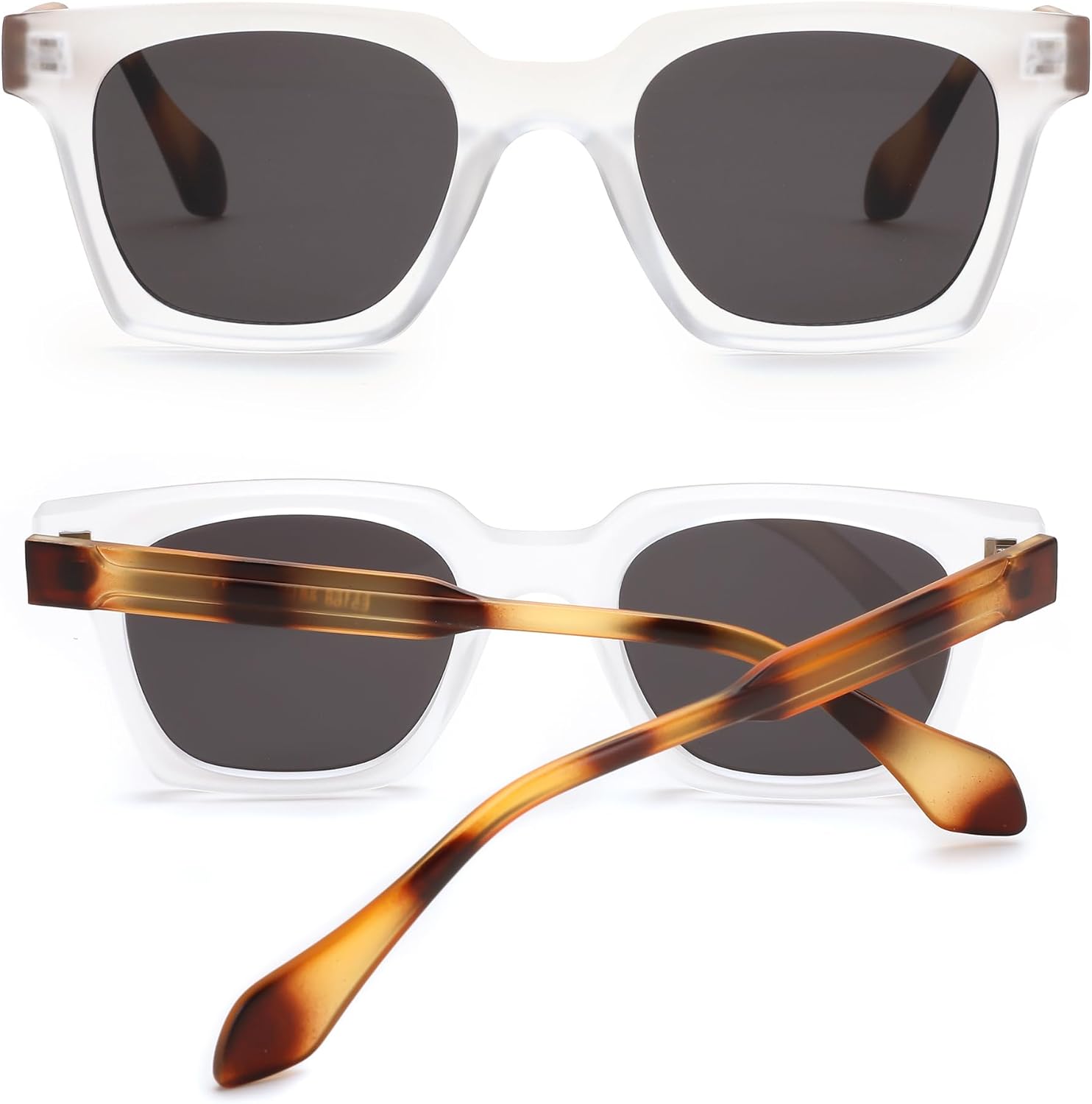 商品图片 31 | B0D7CC769X | FEISEDY Retro Square Sunglasses Women Men Trendy Rectangle Thick Frame Shades Classic Designer Sun Glasses B0198