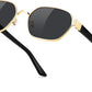 商品图片 30 | B0GY42ZV46 | FEISEDY Women and Men UV400 Protection Sunglasses, Polygon Square Metal Frame Retro Stylish Shades B0452