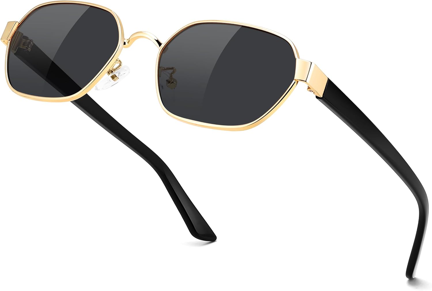 商品图片 30 | B0GY42ZV46 | FEISEDY Women and Men UV400 Protection Sunglasses, Polygon Square Metal Frame Retro Stylish Shades B0452