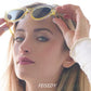商品图片 3 | B091KBCJYG | FEISEDY Trendy Irregular Sunglasses for Women Retro Rectangle Narrow Frame Sun Glasses B2754