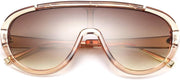 ÉÌƷͼƬ 28 | B085PPHWTZ | FEISEDY Retro Oversized Sunglasses Women Men One Piece Frame B2580
