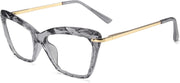 Grey / 55 Millimeters | B07N7SNCBW | FEISEDY Cat Eye Glasses Frame Clear Lenses Lightweight Eyewear for Women B2440