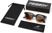 ÉÌƷͼƬ 21 | B0D7CC769X | FEISEDY Retro Square Sunglasses Women Men Trendy Rectangle Thick Frame Shades Classic Designer Sun Glasses B0198