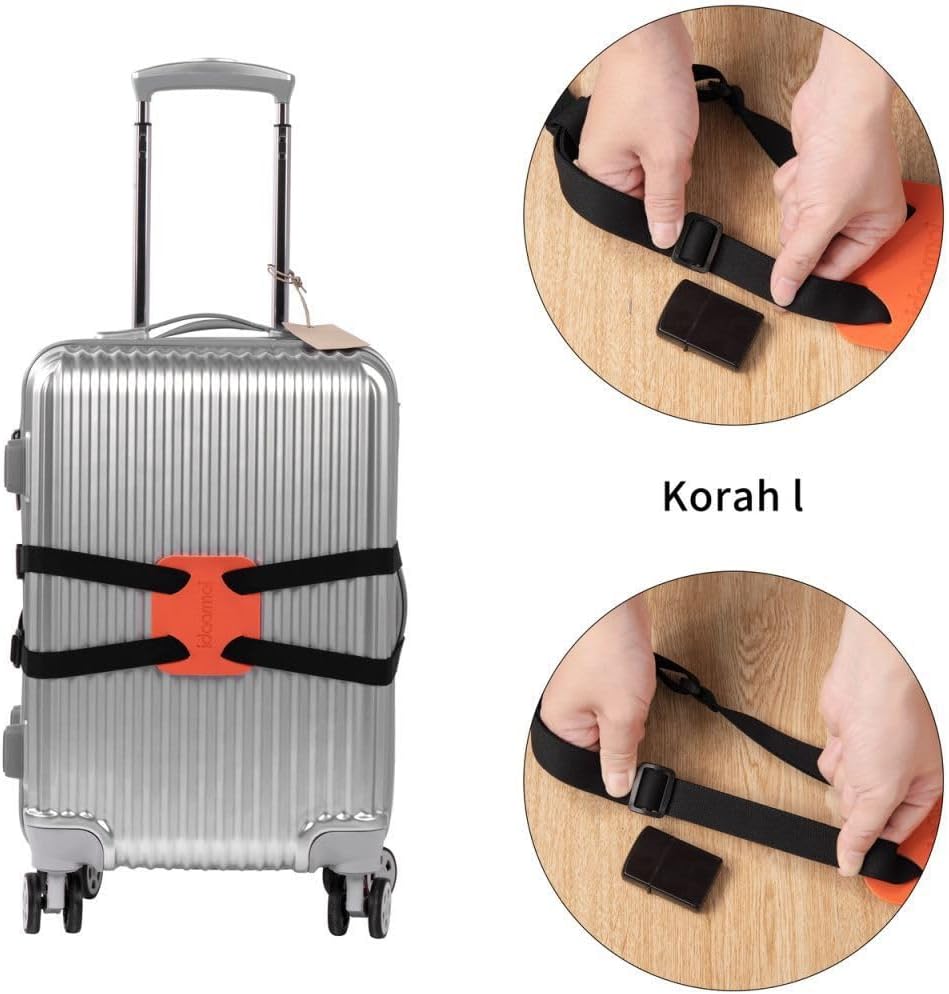 商品图片 3 | B0G2SD3D4F | Luggage Straps Bag Bungee, Adjustable Bag Strap Belt with Buckle, Elastic Travel Accessories for Secure & Easy Packing