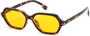 Tortoise Frame Yellow Lens / 53 Millimeters | B0HJYLPTF1 | FEISEDY Classic Square Sunglasses for Women Men, Retro Trendy Shades B0493