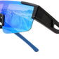 03 Black Frame/Blue Mirrored Lens / Large | B0GGMJ3NJH | FEISEDY Polarized Fit Over Glasses Sunglasses for Men Women, Sports Wrap Around for Driving Cycling Fishing B0382