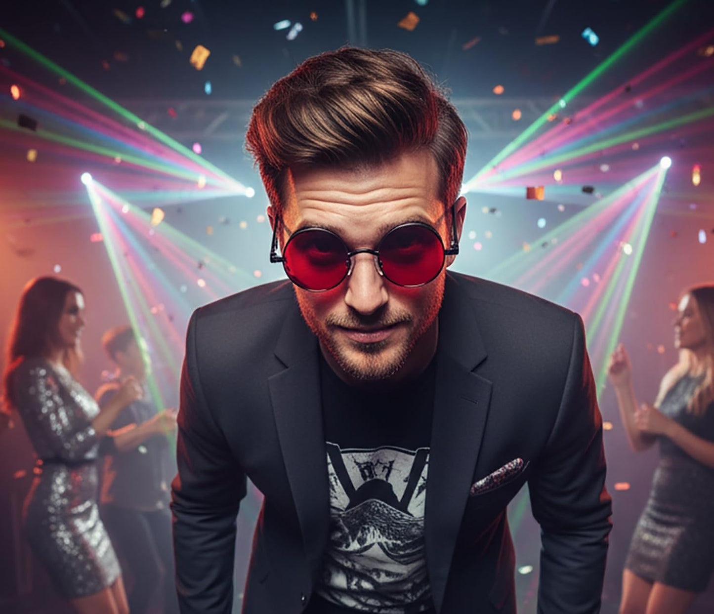 商品图片 88 | B06XY36GDW | FEISEDY Retro Gothic Steampunk Sunglasses For Men Women