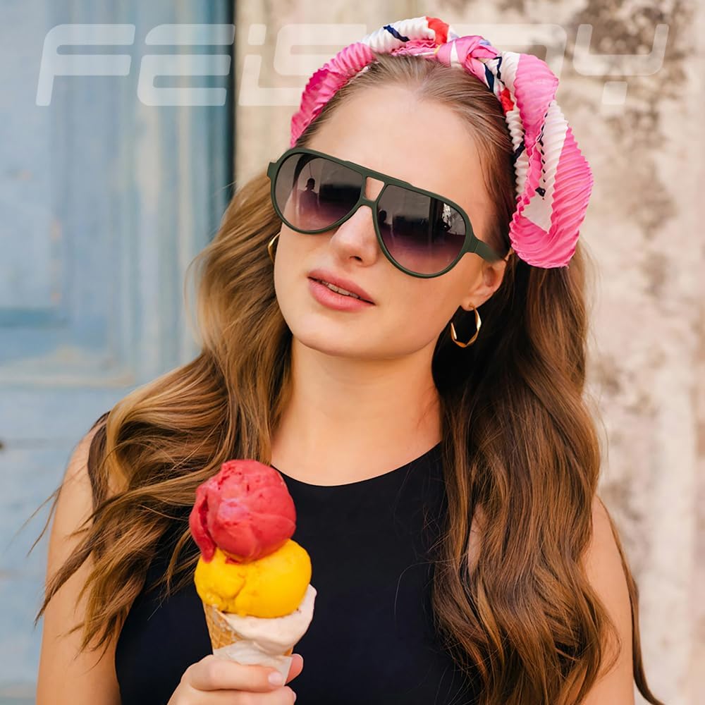 商品图片 9 | B0D425WLDN | FEISEDY Polarized Sunglasses, TAC HD Lens, TR-90 Frame Lightweight, Retro Sunglasses for Women Men UV400 Protection B0171