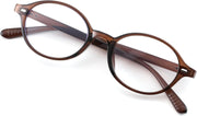 ÉÌƷͼƬ 59 | B0DJ4YNFXZ | FEISEDY Vintage Oval Blue Light Glasses for Women Men Stylish Lightweight 90s Eyeglasses Fake Nerd Y2k Eyewear Frame B0242