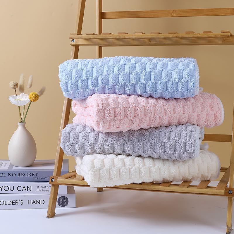 商品图片 6 | B0GDWTV3GQ | Soft & Absorbent Bath Towels for Bathroom, Large 55x27.5 Inch Cloud Velvet Border Bath Towel, Ideal for Home Use