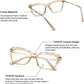 商品图片 24 | B07FR6SSY6 | FEISEDY Cat Eye Glasses Frame Clear Lenses Lightweight Eyewear for Women B2440