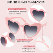 ÉÌƷͼƬ 35 | B08K4J65LX | FEISEDY Vintage Heart Shaped Sunglasses Women Stylish Love Eyeglasses B2421-P1