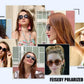 商品图片 3 | B08QDD5B67 | FEISEDY Classic Womens Elegant Polarized Sunglasses Ladies Wide Square Sunglasses Shades B2683