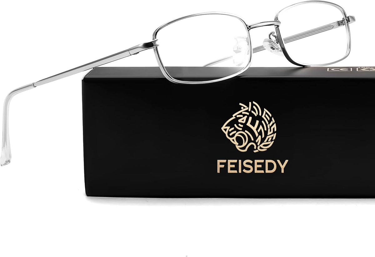 ÉÌƷͼƬ 25 | B0DQ3B3RQP | FEISEDY Vintage Blue Light Glasses for Women Metal Y2K Rectangle Glasses Gold Silver Fake Nerd Eyewear Frame B0271