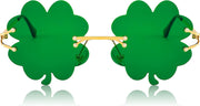 ÉÌƷͼƬ 7 | B0BX63CDKK | FEISEDY St. Patrick's Day Irish Shamrock Sunglasses Lucky Green Leprechaun Costume Eyeglasses for Women Men B2369