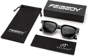 ÉÌƷͼƬ 7 | B0D7CC769X | FEISEDY Retro Square Sunglasses Women Men Trendy Rectangle Thick Frame Shades Classic Designer Sun Glasses B0198
