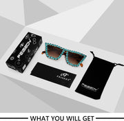 ÉÌƷͼƬ 45 | B09V7X56D4 | FEISEDY Women Crystal Square Cat Eye Sunglasses Sparkling Trendy Retro Cateye Sunglasses B2898