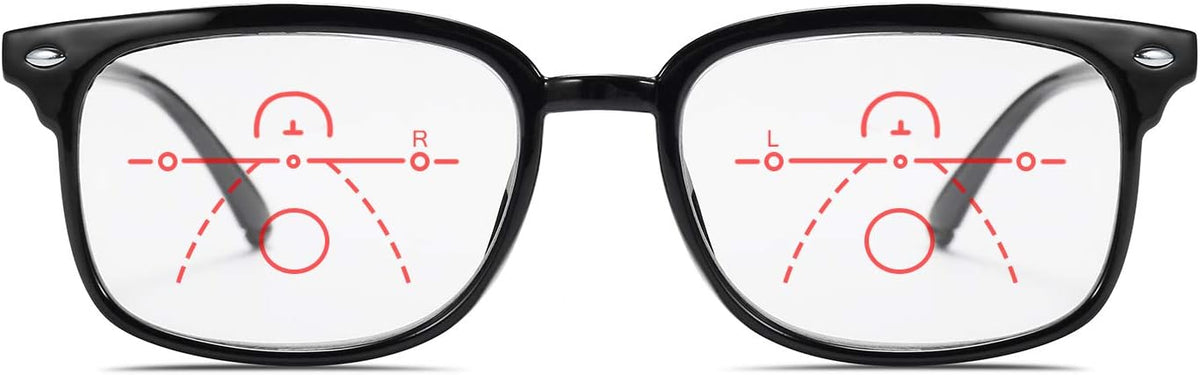 ÉÌƷͼƬ 3 | B07Q5Y42G2 | FEISEDY Progressive Multifocal Reading Glasses Blue Light Blocking Reader Glasses TR90 Frame Women Men B2497