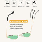 ÉÌƷͼƬ 17 | B0BP6HX1R6 | FEISEDY Polarized Heart Sunglasses Women Men Metal Frame Cute Lovely Glasses UV400 Protection B2375