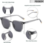 ÉÌƷͼƬ 39 | B0F58QMH7Q | FEISEDY Retro Square Sunglasses Women Men Trendy Rectangle Shades Vintage Sun Glasses B0274