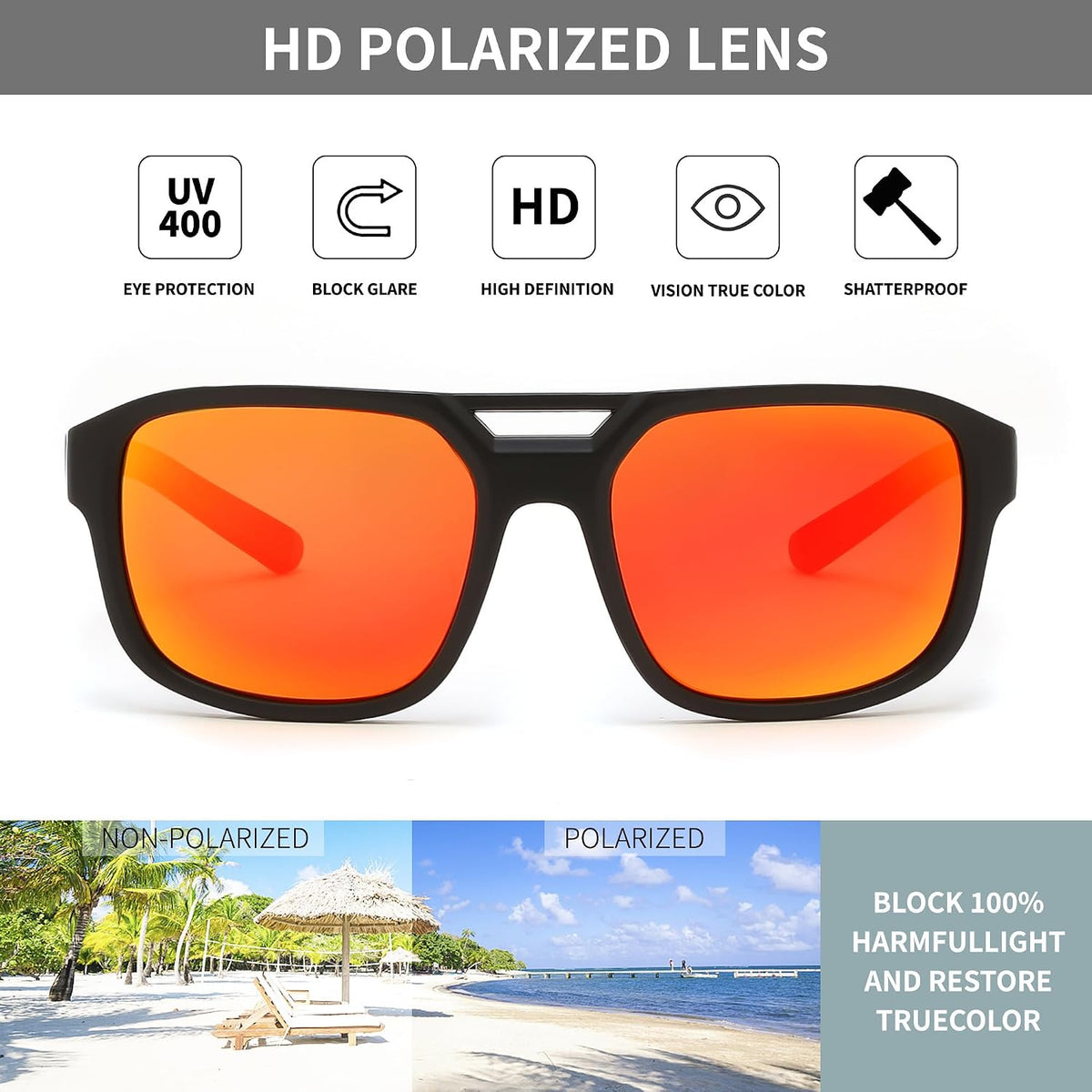 ÉÌƷͼƬ 11 | B0FV3CK7PF | FEISEDY Polarized Sunglasses Men Women Side Shield Goggles Retro Pilot Square Steampunk Fishing Sun Glasses B0348