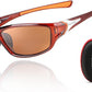 Brown / 70 Millimeters | B09X9WR1Q2 | FEISEDY Classic Men Polarized Sports Sunglasses Night Driving Yellow Lenses Cycling Fishing Driving Glasses B2674