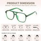 商品图片 14 | B0FWXP3HKW | FEISEDY Fashion Aviator Blue Light Reading Glasses for Woman Men B0318 | Square Pilot Computer Glasses, Anti Eyestrain Glare Readers