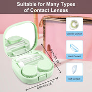 商品图片 4 | B0CND2TZC4 | FEISEDY Portable Cute Contact Lens Case Remover Tool With Mirror Tweezers Kit for Women and Girl B0081