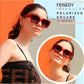 商品图片 26 | B0CNCTSQ2Z | FEISEDY Trendy Polarized Sunglasses, Oversized Irregular TR Frame for Women Men, Retro Shades UV400 B0016