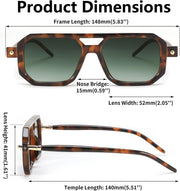 ÉÌƷͼƬ 201 | B09YTJ4FQZ | FEISEDY Vintage Square 70s Flat Aviator Sunglasses Women Men Classic Retro Stylish Frame UV400 Sunglasses B2622